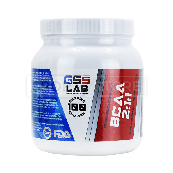 BCAA 2-1-1 GSSLab BCAA 125 порций 500 гр