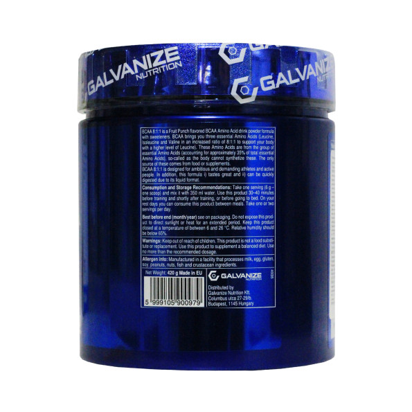 BCAA 8-1-1 Galvanize Nutrition BCAA 70 порций 420 гр