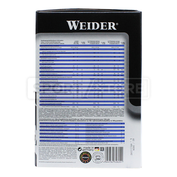 Гейнер высокоуглеводный Weider Mega mass 4000 20 порций 3000 гр