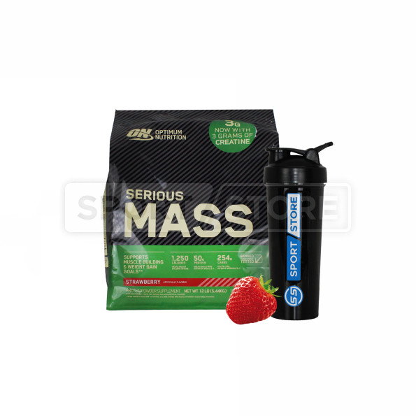 Гейнер высокоуглеводный Optimum Nutrition Serious Mass 16 порций 5455 гр