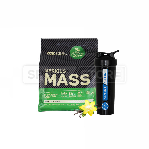 Гейнер высокоуглеводный Optimum Nutrition Serious Mass 16 порций 5455 гр