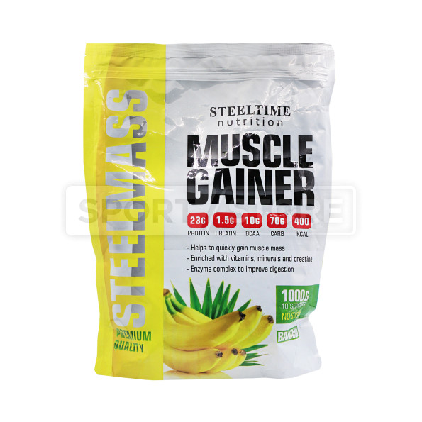 Гейнер высокоуглеводный Steeltime Nutrition Steel Mass 10 порций 1000 гр