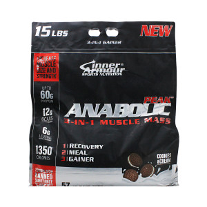 Гейнер высокоуглеводный Inner Armour Anabolic peak mass 19 порций 6802 гр