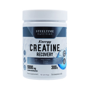 Креатин моногидрат Steeltime Nutrition Creatine recovery 60 порций 300 гр
