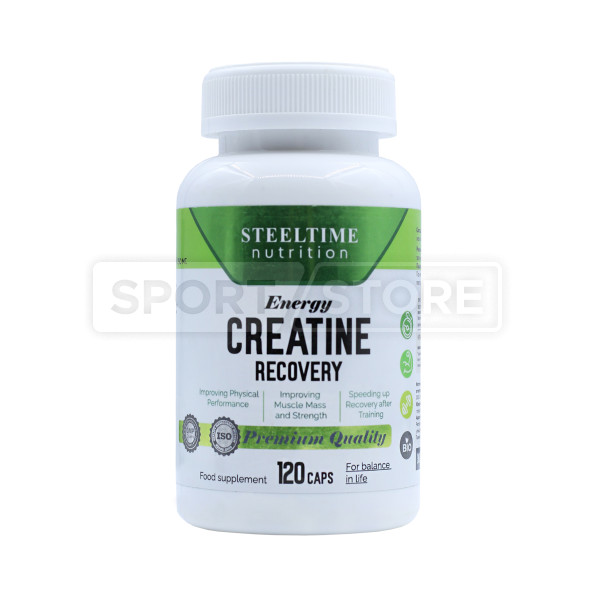Креатин моногидрат Steeltime Nutrition Creatine recovery 120 капсул