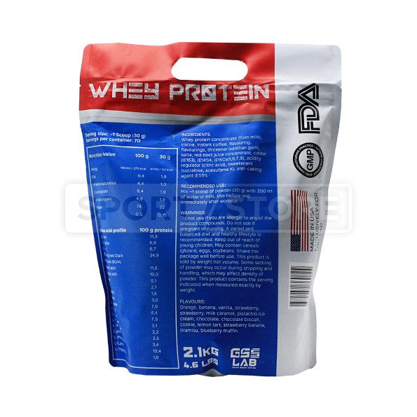 Протеин сывороточный GSSLab Whey 70 порций 2100 гр