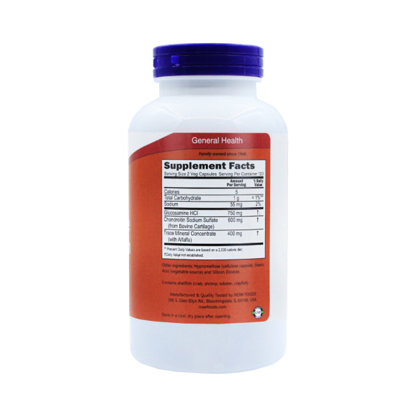 Глюкозамин хондроитин Now Foods Glucosamine Chondroitin 240 капсул #2