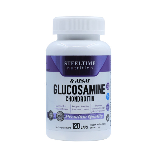 Глюкозамин хондроитин MSM Steeltime Nutrition 120 капсул