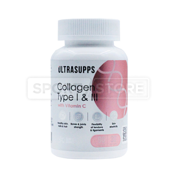 Коллаген Тип 1 и 3 Ultrasupps 90 таблеток