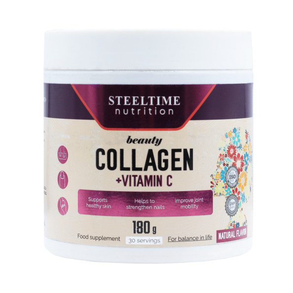 Коллаген Steeltime Nutrition Collagen + Hyaluronic acid 30 порций 180 гр