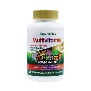 Мультивитамины для детей NaturesPlus Animal parade Gold 120 жевательных таблеток #1