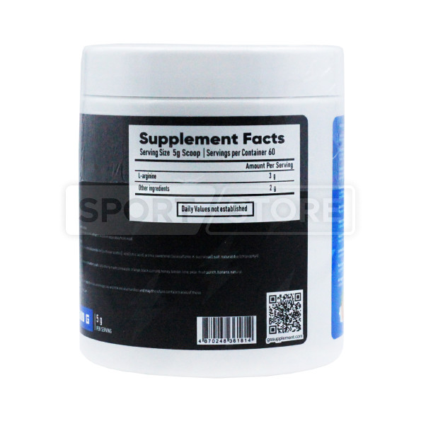 Л-Аргинин GSSLab L-arginine 60 порций 300 гр