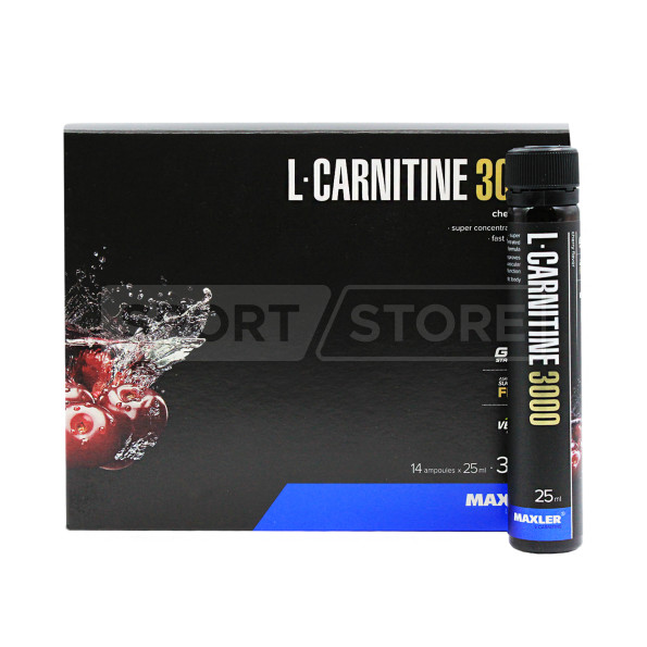 Концентрат карнитина Maxler L-Carnitine 3000 Shots 14 шт.*25 мл