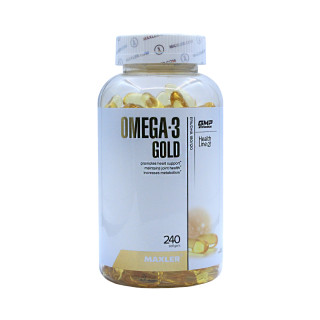 Омега 3 Maxler Gold Omega 330 мг, EPA 180 мг, DHA 120 мг 240 капсул #1