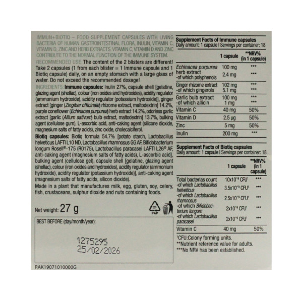 Пробиотик BioTech USA Immune Biotiq 36 капсул #2