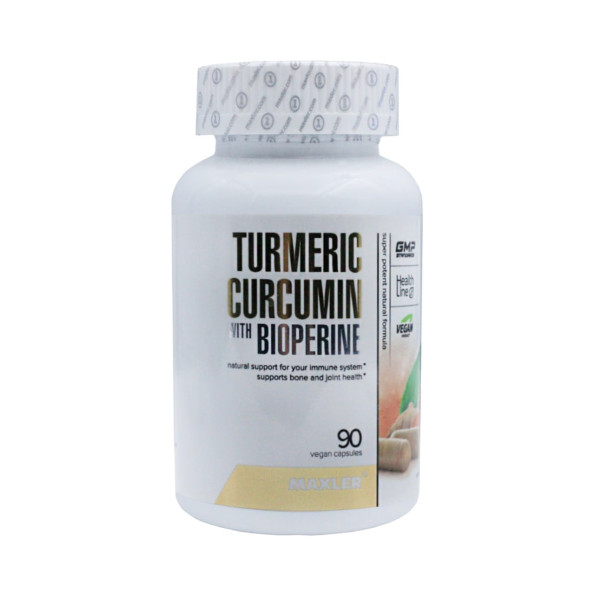 Куркумин с экстрактом черного перца Maxler 90 капсул #1