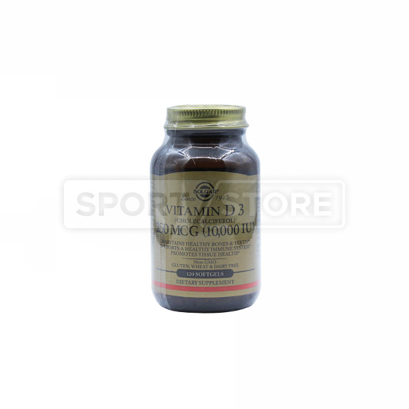 Витамин Д Solgar Vitamin D3 10 000UI 120 каспул