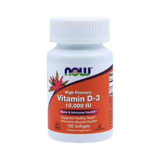 Витамин Д3 Now Foods Vitamin D3 10 000UI 120 каспул #1