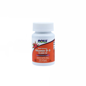 Витамин Д NOW Vitamin D3 10 000UI 120 каспул