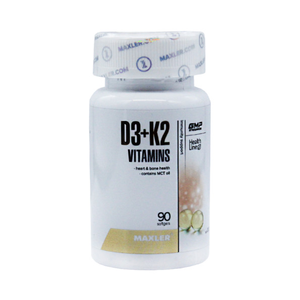 Витамин D3+К2 Maxler 2400UI 90 капсул