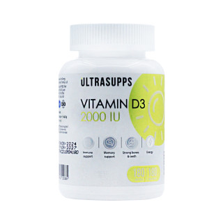 Витамин Д3 Ultrasupps D3 2000 UI 180 капсул #1