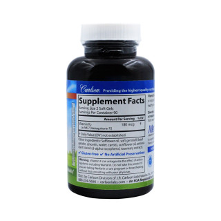 Витамин К Carlson Menaquinone-7 180 мг 180 капсул #1