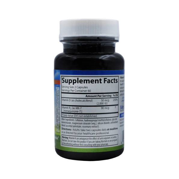 Витамин Д3+К2 Carlson 2000 ед 120 капсул #2