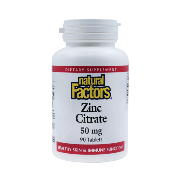 Цинк цитрат Natural Factors 50 мг 90 таблеток #1