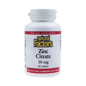Цинк цитрат Natural Factors 50 мг 90 таблеток