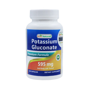Калий глюконат Best Naturals 595 мг 120 капсул
