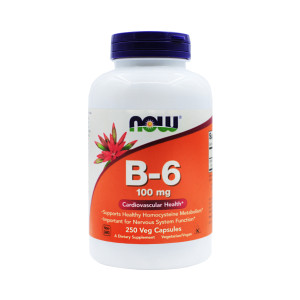 Витамин B6 Now Foods B-6 100 мг 250 капсул