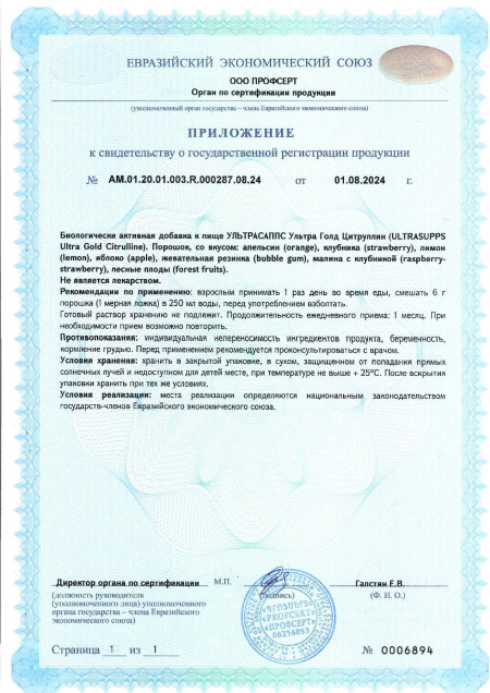 Экспертиза Citrulline
