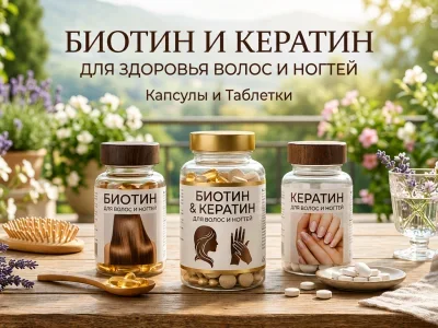 Биотин и кератин для волос и ногтей: польза, вред и как принимать