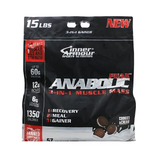 Гейнер с простыми углеводами Inner Armour Anabolic peak mass 19 порций 6802 г #1