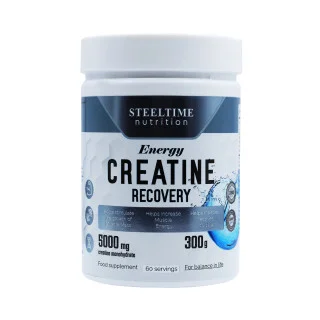 Креатин моногидрат Steeltime Nutrition Recovery 60 порций 300 г #1