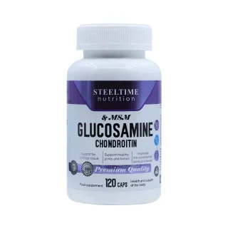 Глюкозамин хондроитин МСМ Steeltime Nutrition 120 капсул #1
