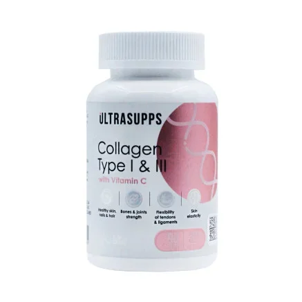Коллаген Тип 1 и 3 Ultrasupps 90 таблеток