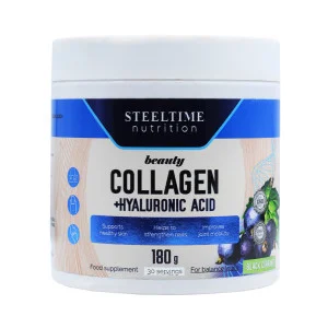 Коллаген с гиарулоновой кислотой Steeltime Nutrition 30 порций 180 г
