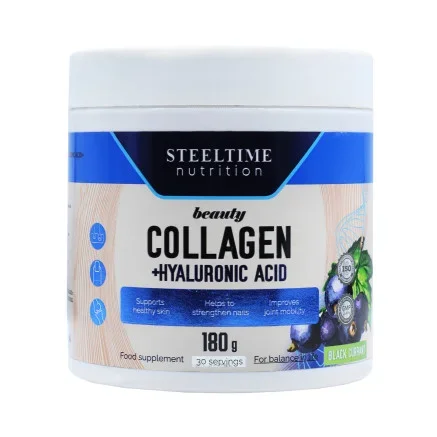 Коллаген с гиарулоновой кислотой Steeltime Nutrition 30 порций 180 г