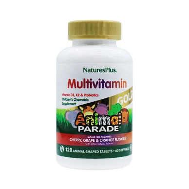 Мультивитамины для детей NaturesPlus Animal parade Gold 120 жевательных таблеток #1