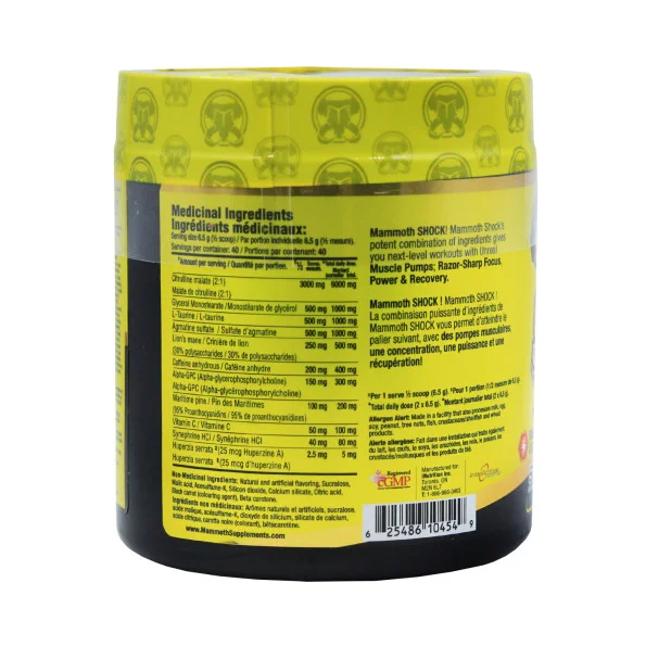 Предтренировочный комплекс Mammoth Shock 40 порций 260 г #2