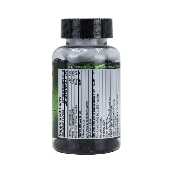 Жиросжигатель Cloma Pharma Black Spider 100 капсул #2