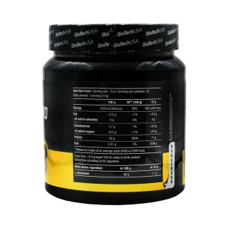 Глютамин BioTech USA Zero 25 порций 300 г #1