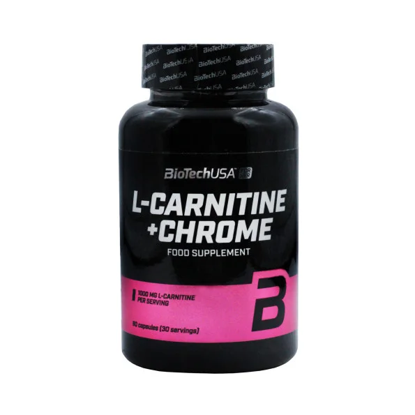 Л-Карнитин с хромом BioTech USA 1000 мг 60 капсул #1