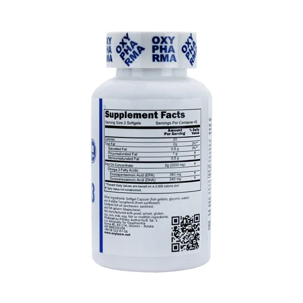 Омега 3 Oxy Pharma 2000 мг, EPA 360 мг, DHA 240 мг 90 капсул #2