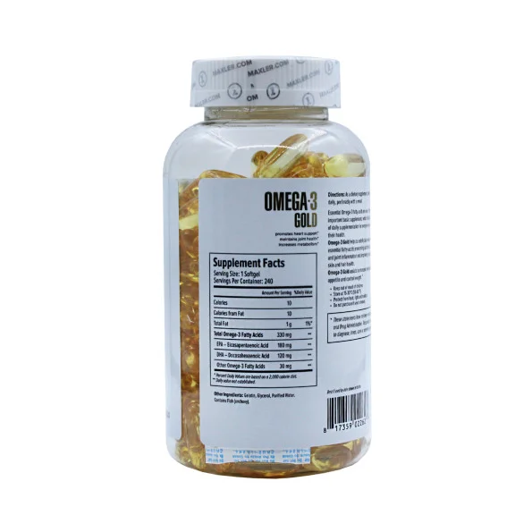 Омега 3 Maxler Gold 330 мг, EPA 180 мг, DHA 120 мг 240 капсул #2