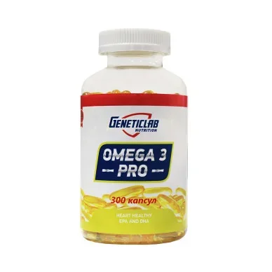 Омега 3 Geneticlab 1000 мг, EPA 180 мг, DHA 120 мг 300 капсул #1