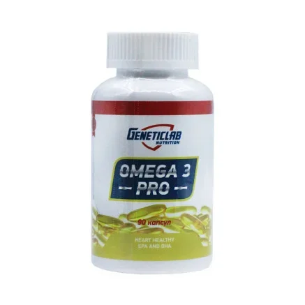 Омега 3 Geneticlab 1000 мг, EPA 180 мг, DHA 120 мг 90 капсул
