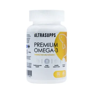 Омега 3 Ultrasupps Premium 1000 мг, EPA 330 мг, DHA 220 мг 90 капсул