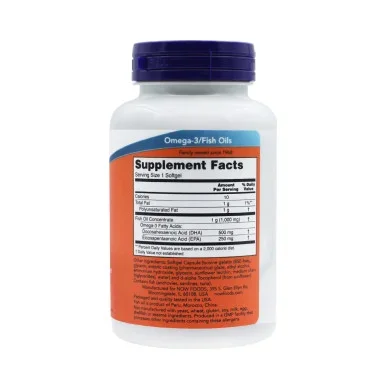 Омега 3 Now Foods 1000 мг, EPA 250 мг, DHA 500 мг 90 капсул #2